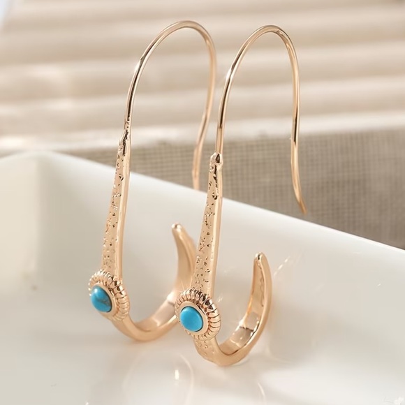 Anthropologie Jewelry - Boho stone earrings #2397